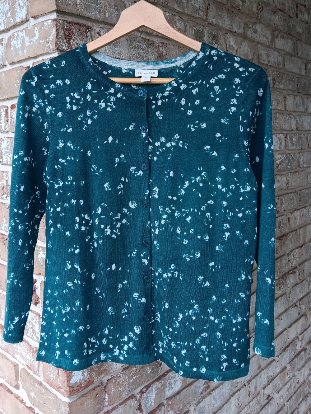 Garnet Hill Merino Wool Knit Cardigan